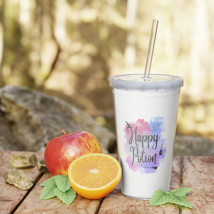 Happy Potion Plastic Tumbler with Straw